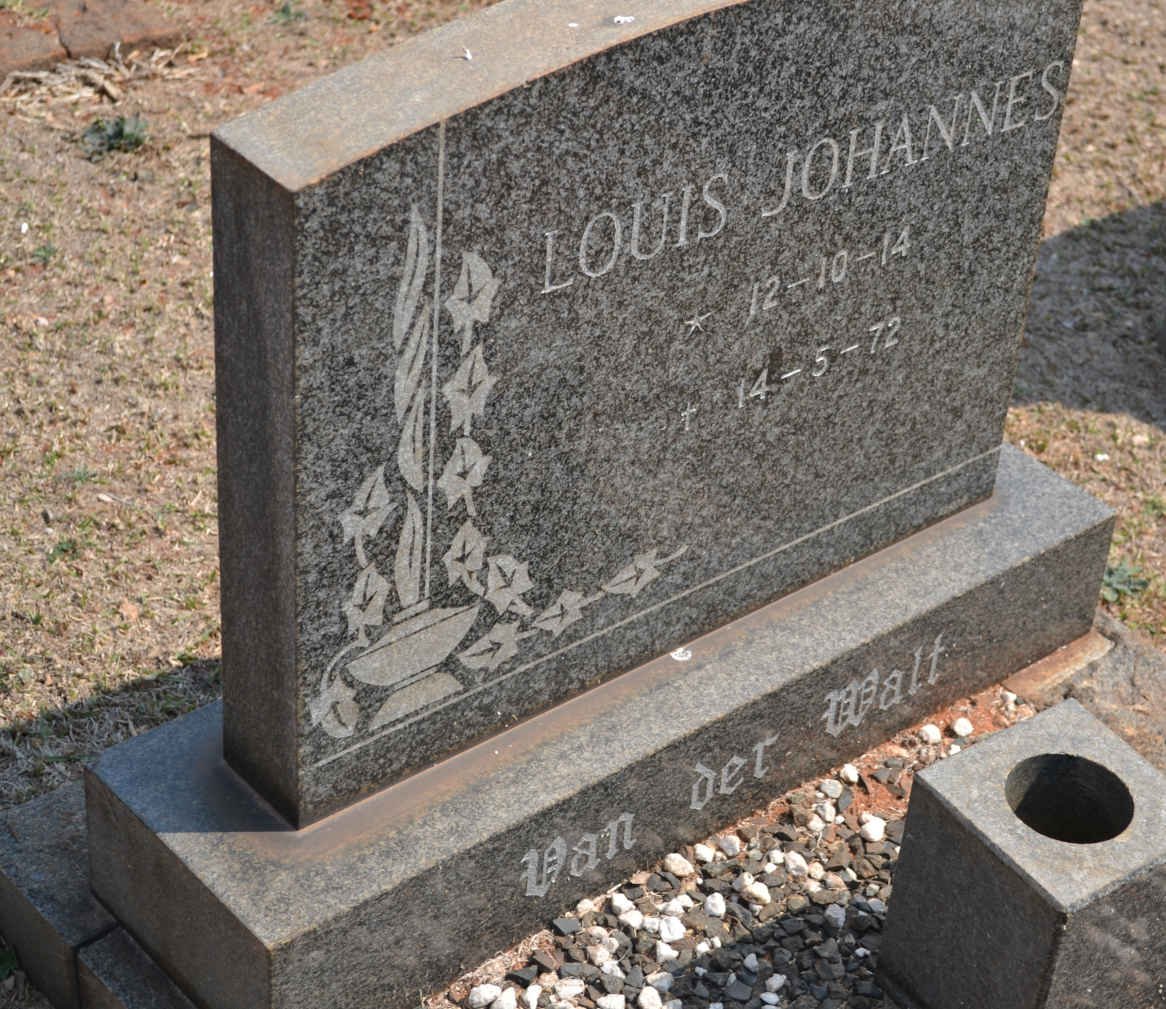 WALT Louis Johannes, van der 1914-1972