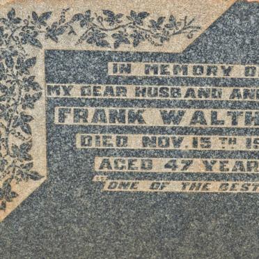 WALTHERS Frank -1927