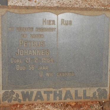 WATHALL Petrus Johannes -1964