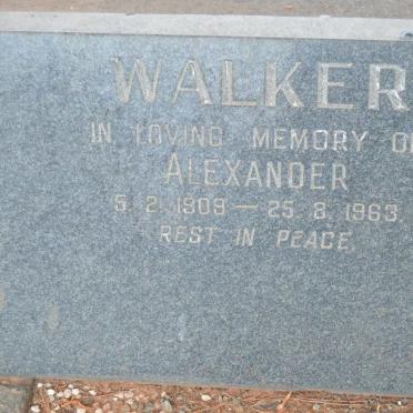 WALKER Alexander 1909-1963