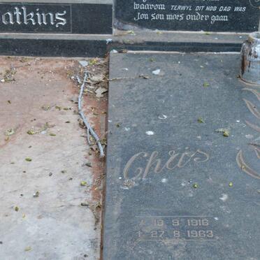 WATKINS Christiaan Hendrik 1916-1963