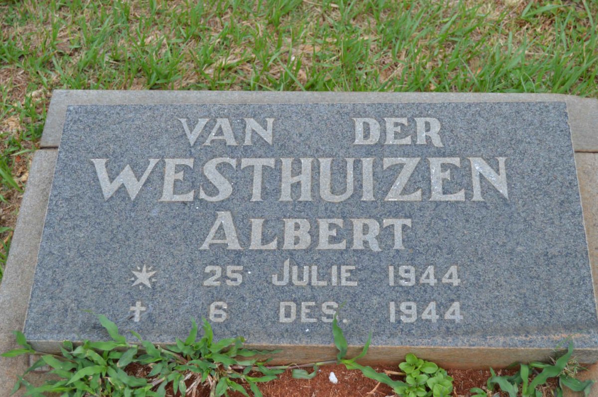 WESTHUIZEN Albert, van der 1944-1944