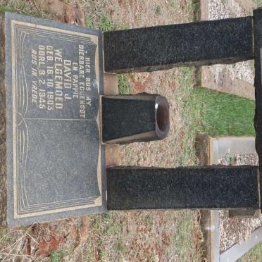 WELGEMOED David J. 1903-1945