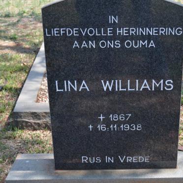 WILLIAMS Lina 1867-1938