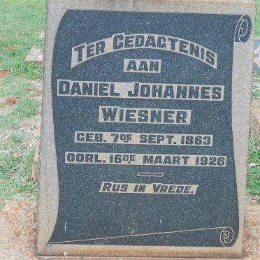 WIESNER Daniel Johannes 1863-1926