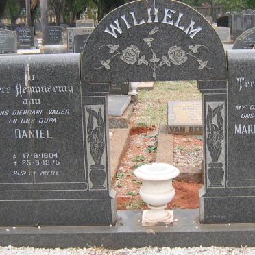 WILHELM Daniel 1904-1975 &amp; Maria Elizabeth SMIT 1911-1958