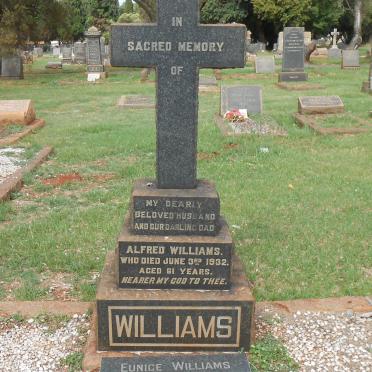 WILLIAMS Alfred -1932 &amp; Eunice -1948 :: BEWICK Gordon -1982 &amp; Doris -1964