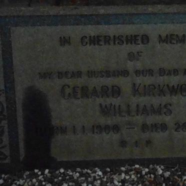 WILLIAMS Gerard Kirkwood 1900-1966