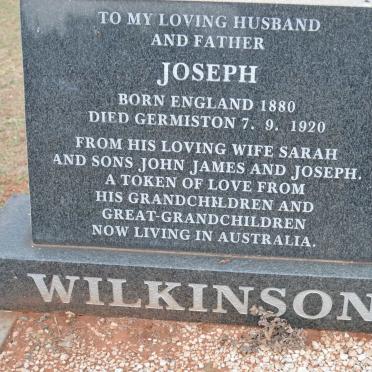 WILKINSON Joseph 1880-1920