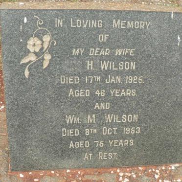 WILSON Wm. M. -1953 &amp; H. -1925