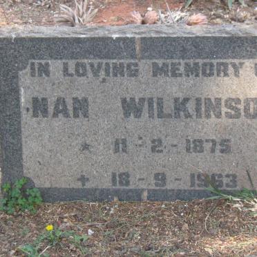 WILKINSON Nan 1875-1963