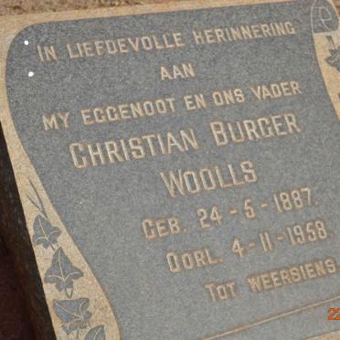 WOOLLS Christian Burger 1887-1958