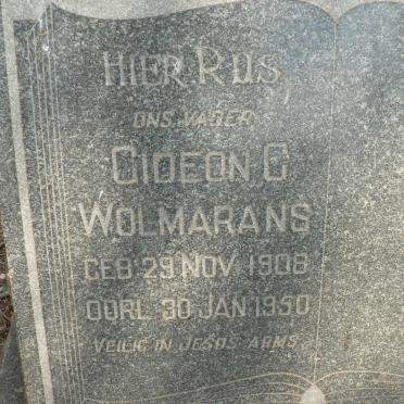 WOLMARANS Gideon G. 1908-1950
