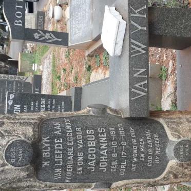 WYK Jacobus Johannes, van 1911-1958