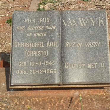 WYK Christoffel Arie, van 1945-1965