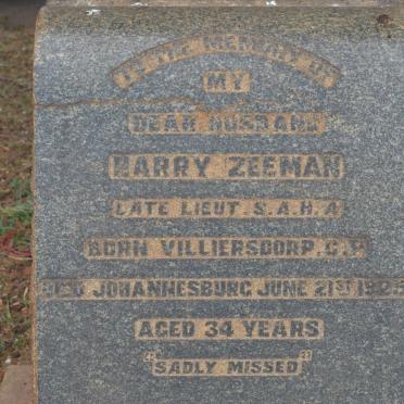 ZEEMAN Harry -1925
