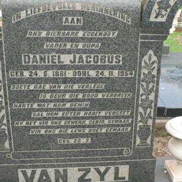 ZYL Daniël Jacobus, van 1881-1954 &amp; Francina Johanna 1882-1962