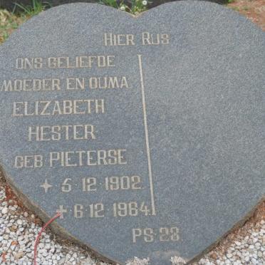 ? Elizabeth Hester nee PIETERSE 1902-1964