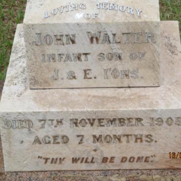 I'ONS John Walter -1905