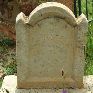 BURGER Johannes 1921-1923