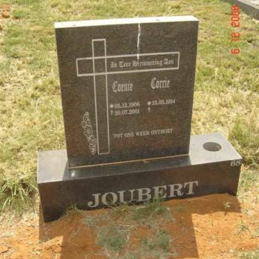 JOUBERT Coenie 1906-2001 &amp; Corrie 1914-