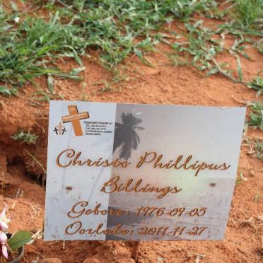 BILLINGS Christo Phillipus 1976-2011