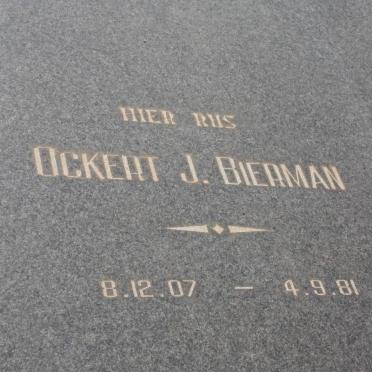 BIERMAN Ockert J. 1907-1981
