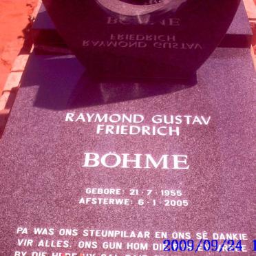 BÖHME Raymond Gustav Friedrich 1955-2005
