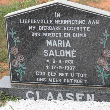 CLAASEN Maria Salomé 1931-1997