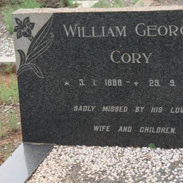 CORY William George 1888-1965