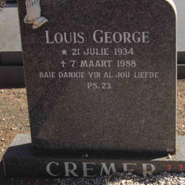 CREMER Louis George 1934-1988