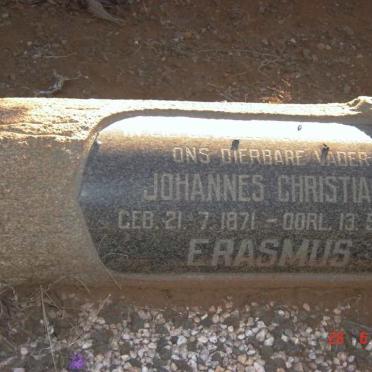 ERASMUS Johannes Christiaan 1871-1951