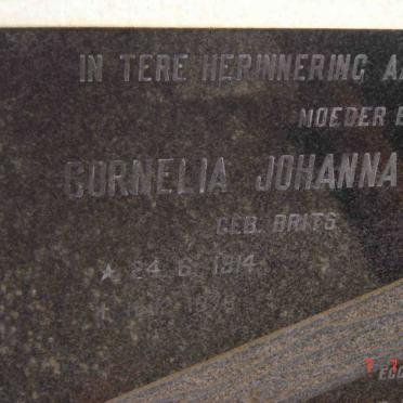 ERASMUS Johannes Willem Jacobus 1906-1974 &amp; Cornelia Johanna Elizabeth BRITS 1914-1978