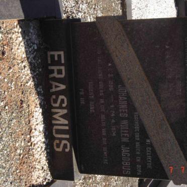 ERASMUS Johannes Willem Jacobus 1906-1974 &amp; Cornelia Johanna Elizabeth BRITS 1914-1978