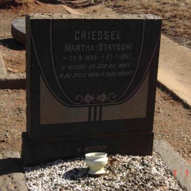 GRIESSEL Martha nee STRYDOM 1893-1957