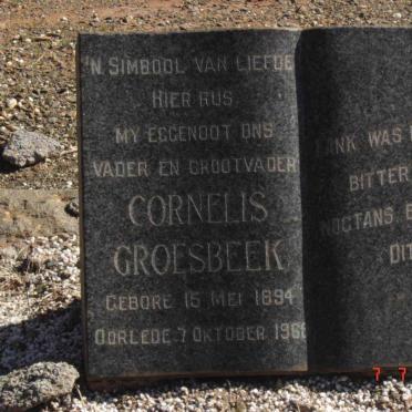 GROESBEEK Cornelis 1894-1968