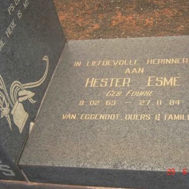 PLESSIS Hester Esmé, du nee FOURIE 1963-1984_2
