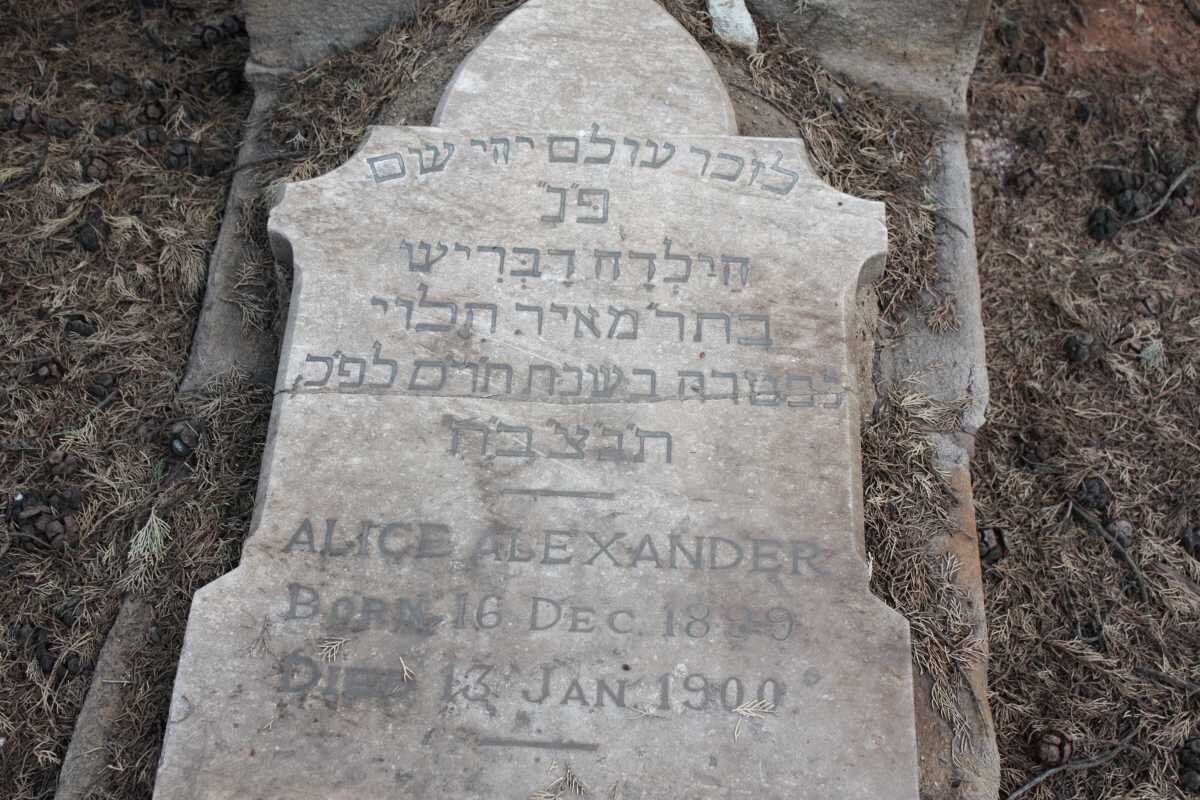 ALEXANDER Alice 1899-1900