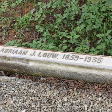 LOUW Adriaan J. 1859-1935 :: LOUW Adriaan J. 1917-1917 :: LOUW Charlotte Louise 1896-1970 :: LOUW Maria J. nee ROWAN 1860-1920