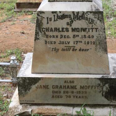 MOFFITT C.P. 1908-1993 :: MOFFITT Charles 1849-1912 &amp; Jane GRAHAME -1933