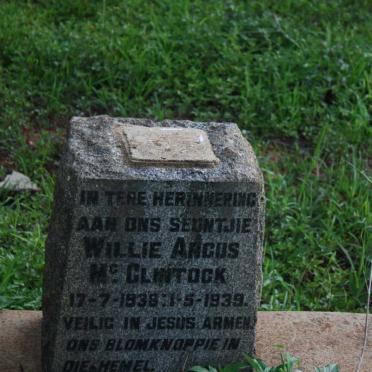McCLINTOCK Willie Angus 1938-1939