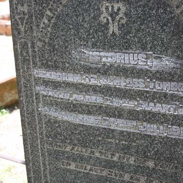 PISTORIUS Johann Friedrich Wilhelm Theodore 1835-1913