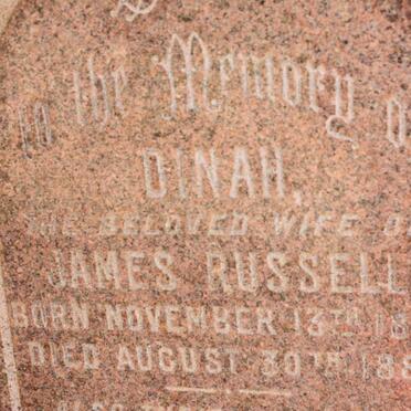 RUSSELL Dinah 1859-1888 :: RUSSELL Mary 1882-1883 :: RUSSELL Elizabeth 1884-1887 :: RUSSELL James 1886-1887