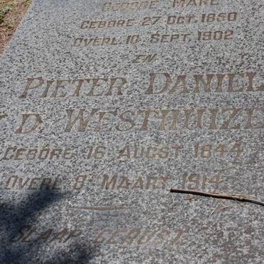 WESTHUIZEN Pieter Daniel, v.d. 1844-1914 &amp; Maria Aletta MARE 1850-1902