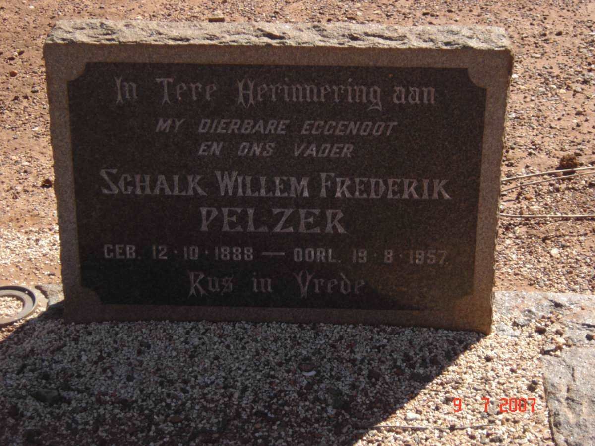 PELZER Schalk Willem Frederick 1888-1957