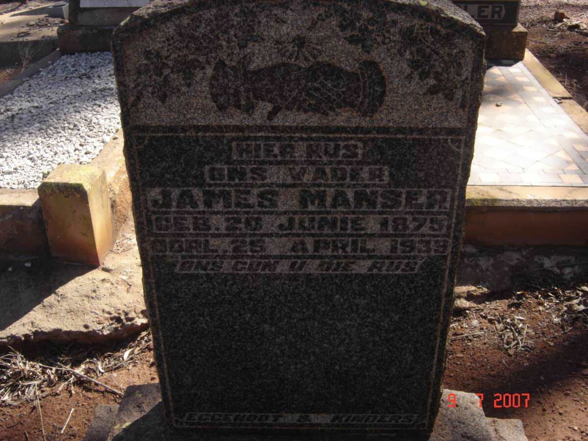 MANSER James 1875-1939
