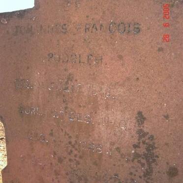 RUDOLPH Johannes Francois 1866-19??