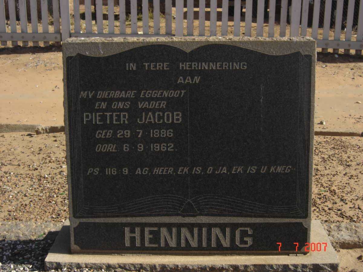 HENNING Pieter Jacob 1886-1962