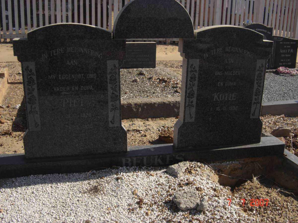 BEUKES Piet 1928-1996 & Kotie 1932-