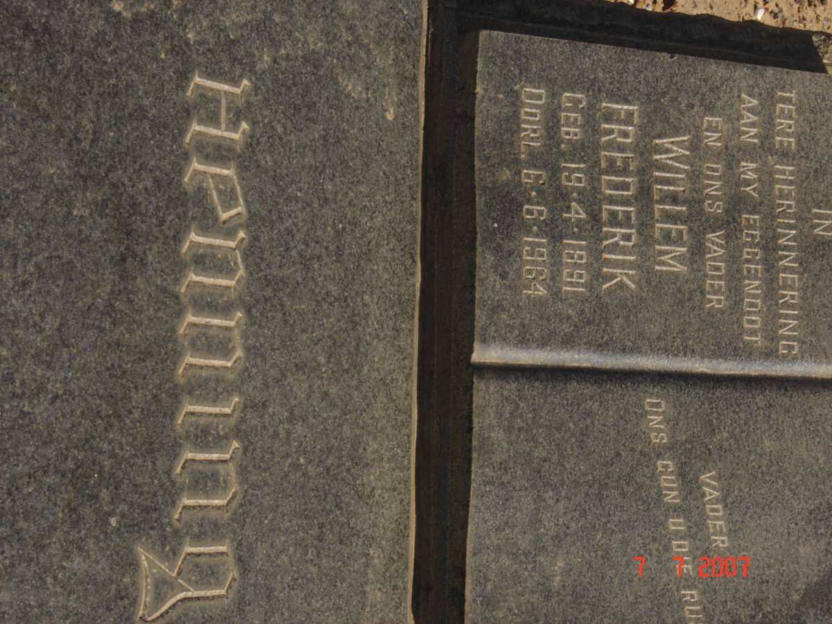 HENNING Willem Frederik 1891-1964